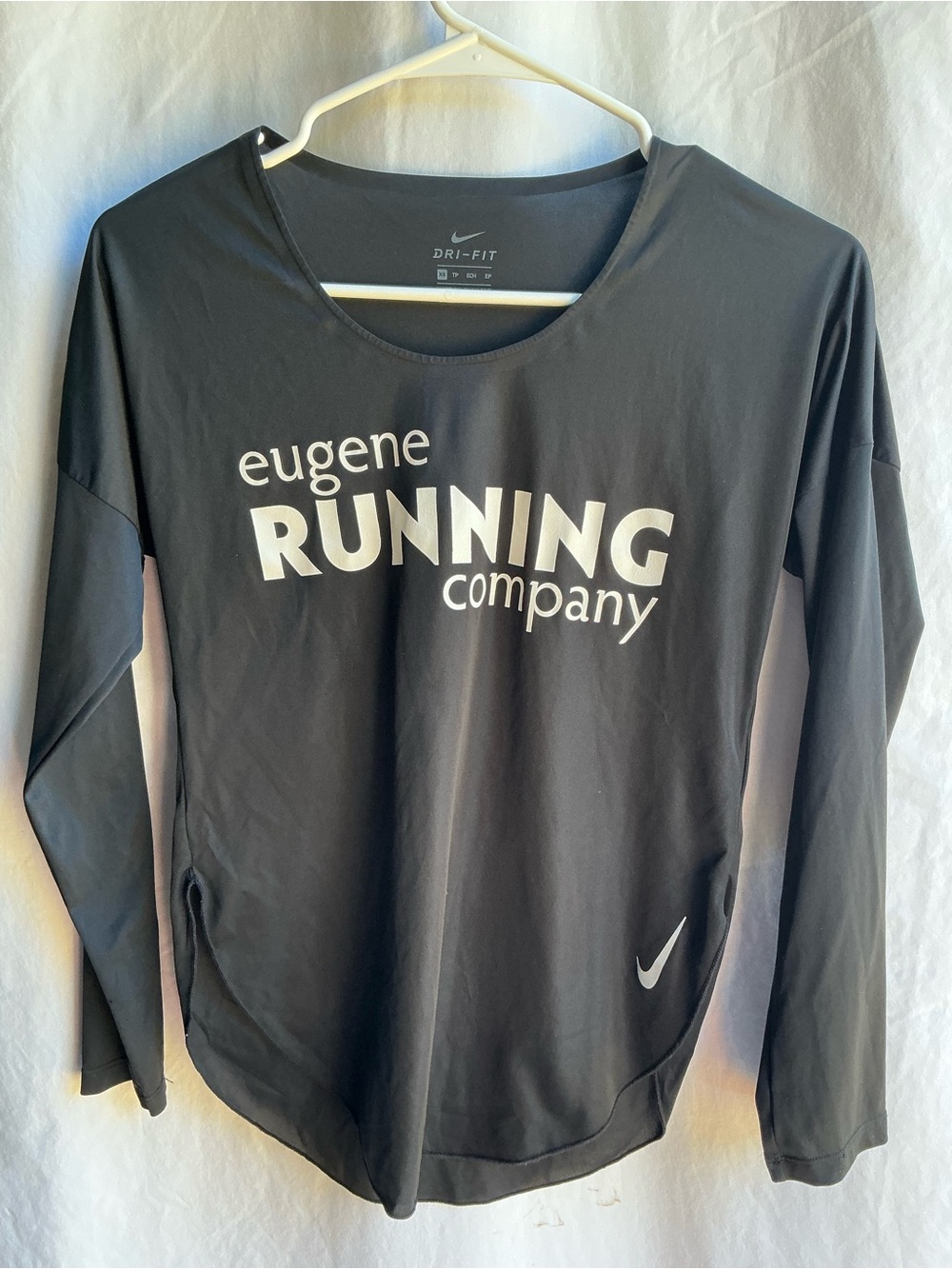 Nike Black Long-Sleeve Dri-FIT Eugene Running Company Top